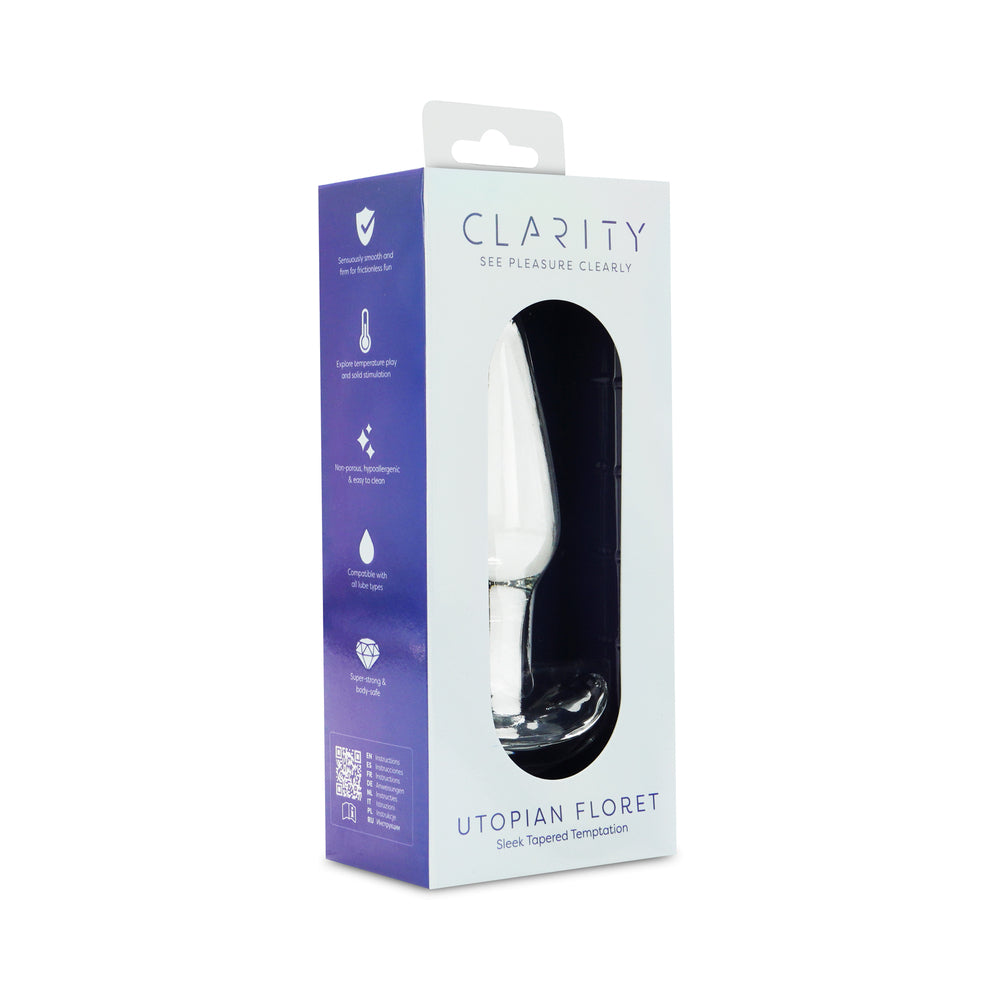 Clarity Utopian Floret Glass Plug