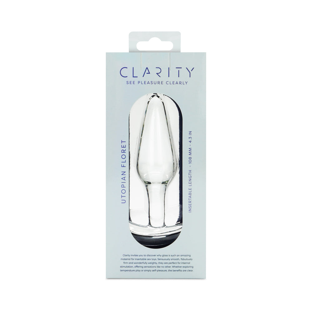Clarity Utopian Floret Glass Plug