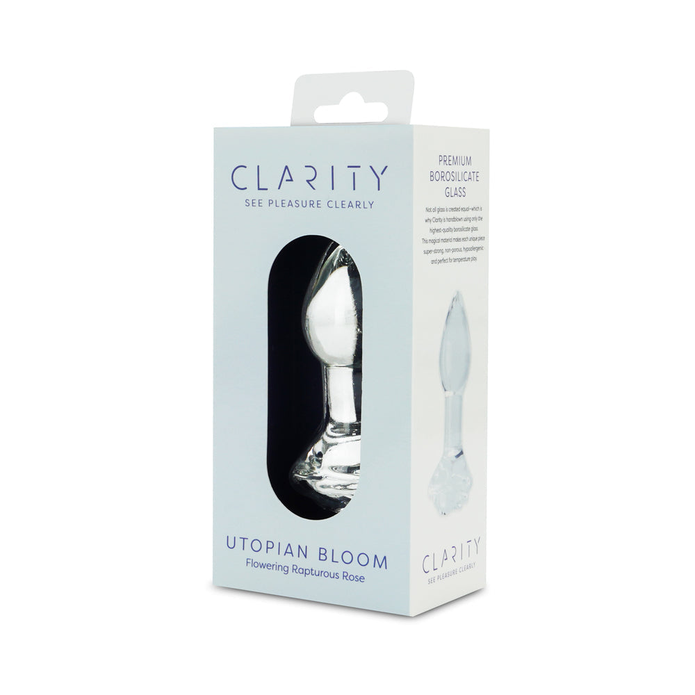 Clarity Utopian Bloom Glass Plug