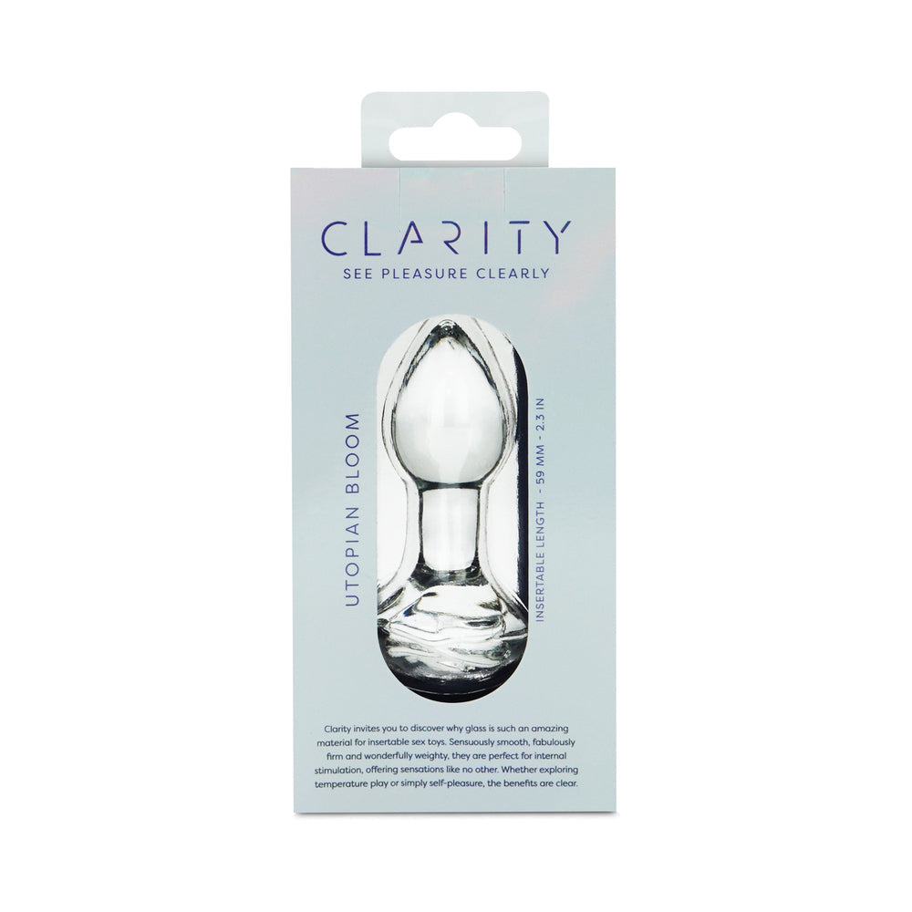 Clarity Utopian Bloom Glass Plug
