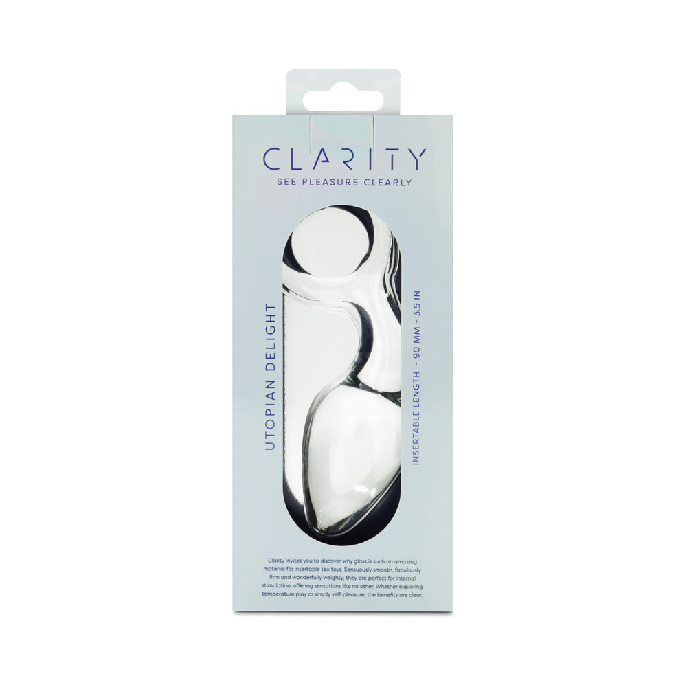 Clarity Utopian Delight Glass Plug
