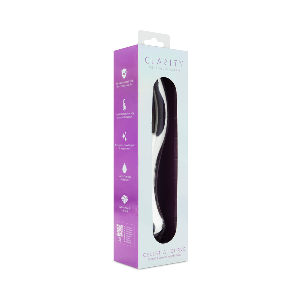 Clarity Celestial Curve Glass Dildo