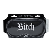 Ouch! Bitch Printed Mask Satin Black