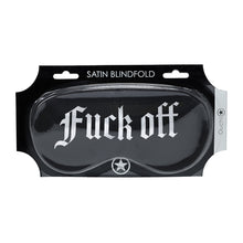 Ouch! Fuck Off Printed Mask Satin Black