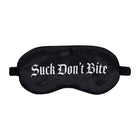 Ouch! Suck Don''t Bite Printed Mask Satin Black