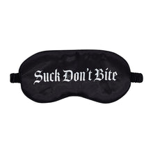 Ouch! Suck Don''t Bite Printed Mask Satin Black
