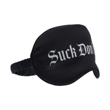 Ouch! Suck Don''t Bite Printed Mask Satin Black