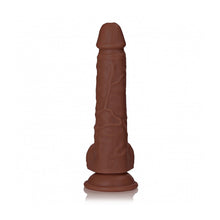 RealRock 8 in. Cock with Balls Straight Brown