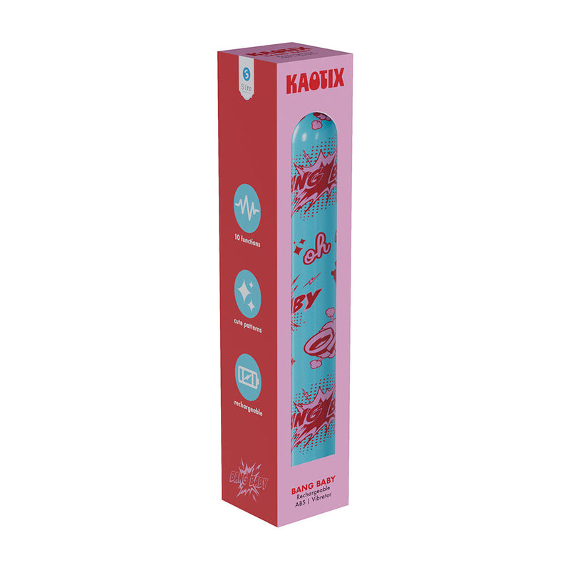 SLI Kaotix Bang Baby Rechargeable Vibrator Blue