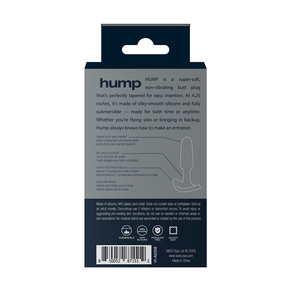 VeDO Hump Silicone Anal Plug Black