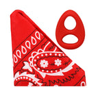 Rock Solid The Code Silicone C-Ring with Bandana Red/Black