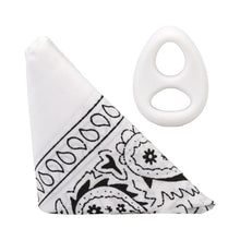Rock Solid The Code Silicone C-Ring with Bandana White/Black