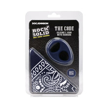 Rock Solid The Code Silicone C-Ring with Bandana Navy Blue/Black