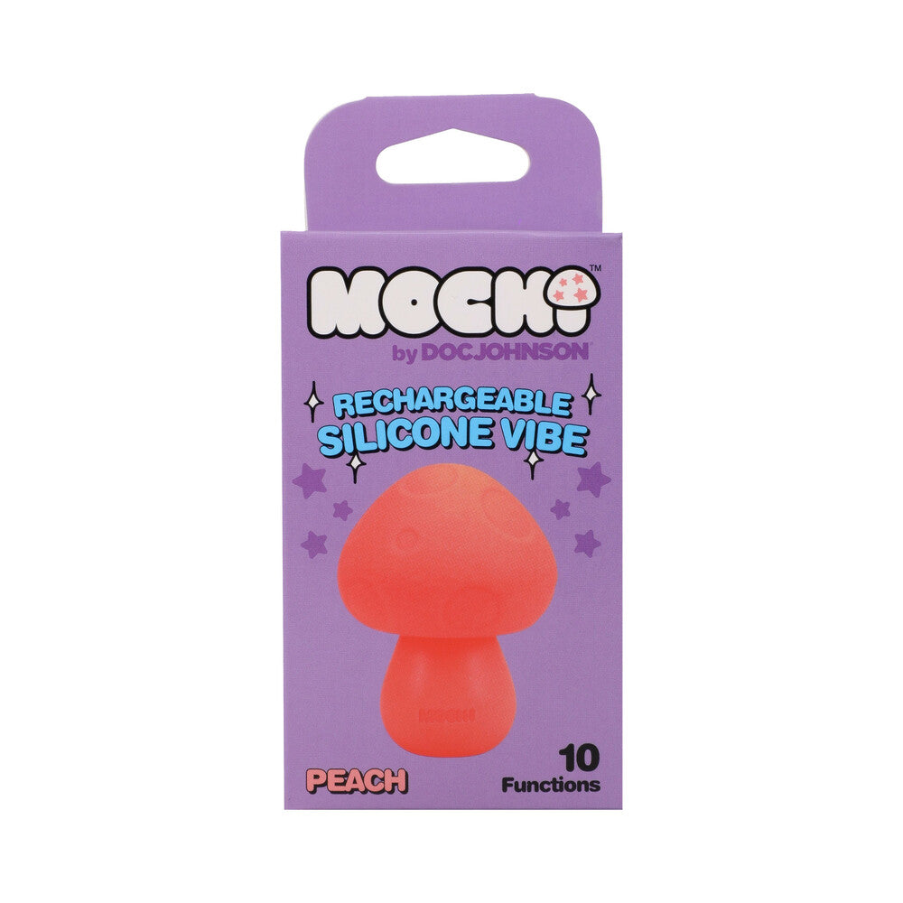 Mochi Mushroom Rechargeable Silicone Vibe Peach