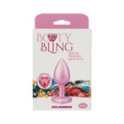 Booty Bling Heart Diamond Jeweled Metal Plug Pink Small