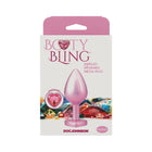 Booty Bling Heart Diamond Jeweled Metal Plug Pink Medium