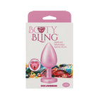 Booty Bling Heart Diamond Jeweled Metal Plug Pink Large