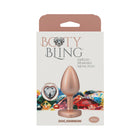 Booty Bling Heart Diamond Jeweled Metal Plug Gold Small