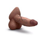 b-Vibe Slipskin Realistic Silicone Dildo 6 in. Girthy Brown