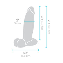 b-Vibe Slipskin Realistic Silicone Dildo 7 in. Girthy Brown