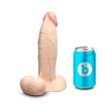 b-Vibe Slipskin Realistic Silicone Dildo 8 in. Girthy Cream