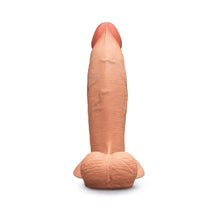 b-Vibe Slipskin Realistic Silicone Dildo 8 in. Girthy Mocha