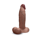 b-Vibe Slipskin Realistic Silicone Dildo 9 in. Girthy Brown