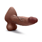 b-Vibe Slipskin Realistic Silicone Dildo 9 in. Girthy Brown
