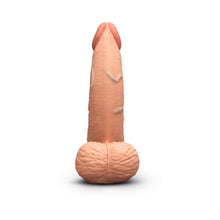 b-Vibe Slipskin Realistic Silicone Dildo 6.5 in. Curved Mocha