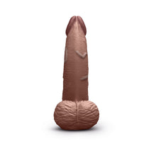 b-Vibe Slipskin Realistic Silicone Dildo 6.5 in. Curved Brown