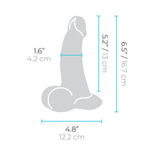 b-Vibe Slipskin Realistic Silicone Dildo 6.5 in. Curved Brown
