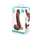 b-Vibe Slipskin Realistic Silicone Dildo 8 in. Curved Brown