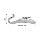 Rouge Stainless Steel Hollow Curved Wand In Case