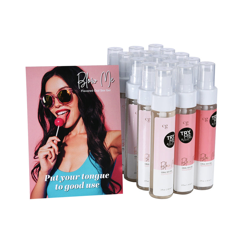 CG Blow Me Oral Sex Gel 16-Piece Bundle with Testers