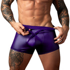 Male Power Eggplant Crossover Short Plum S