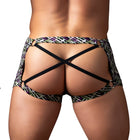 Male Power Gridlock''d Short with Strap Print XL