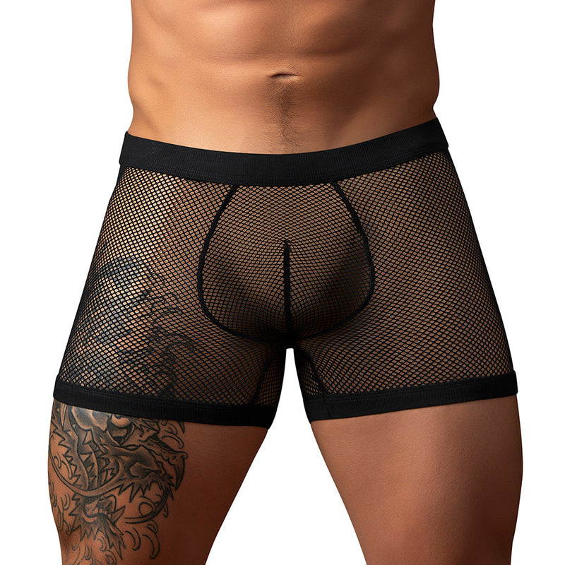 Male Power Fishnet 2.0 PCH Short Black XL