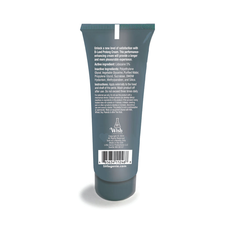 B-Luvd Erection Prolong Cream 2 oz.