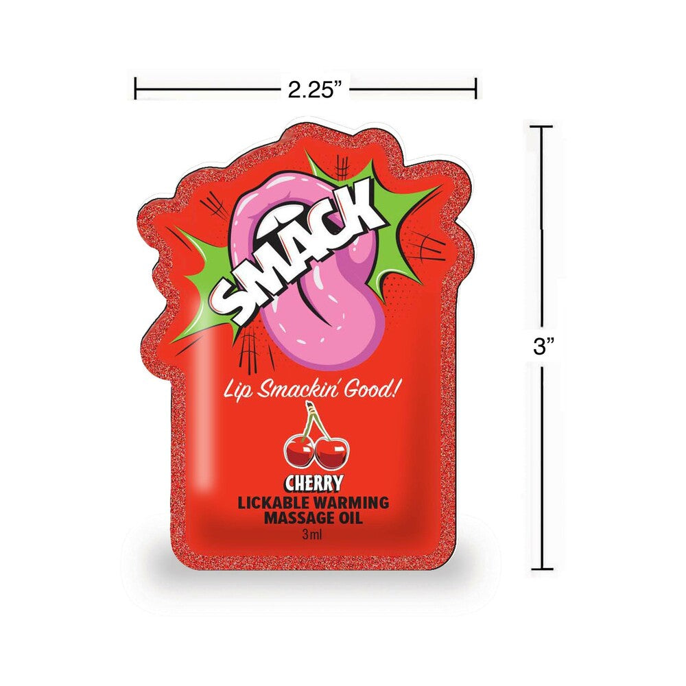 Smack Lickable Massage Oil 3 ml Pouch Cherry