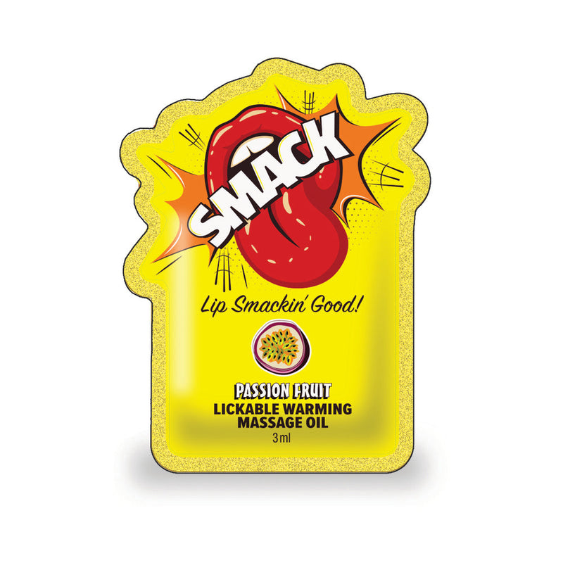Smack Lickable Massage Oil 3 ml Pouch Passion Fruit