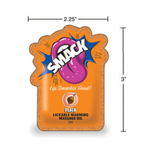 Smack Lickable Massage Oil 3 ml Pouch Peach