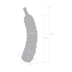 Glas Caressing Cucumber 8.25 in. Glass Dildo