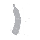 Glas Caressing Cucumber 8.25 in. Glass Dildo