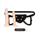 Lux Fetish 3pc Strap-on Pegging Trainer Set with Vibrating Dildo