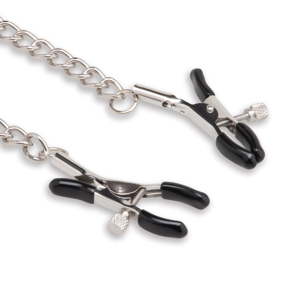 Lux Fetish Collar & Nipple Clamps