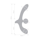 Together Double Tap Dual-Ended Vibrating Strapless Strap-on