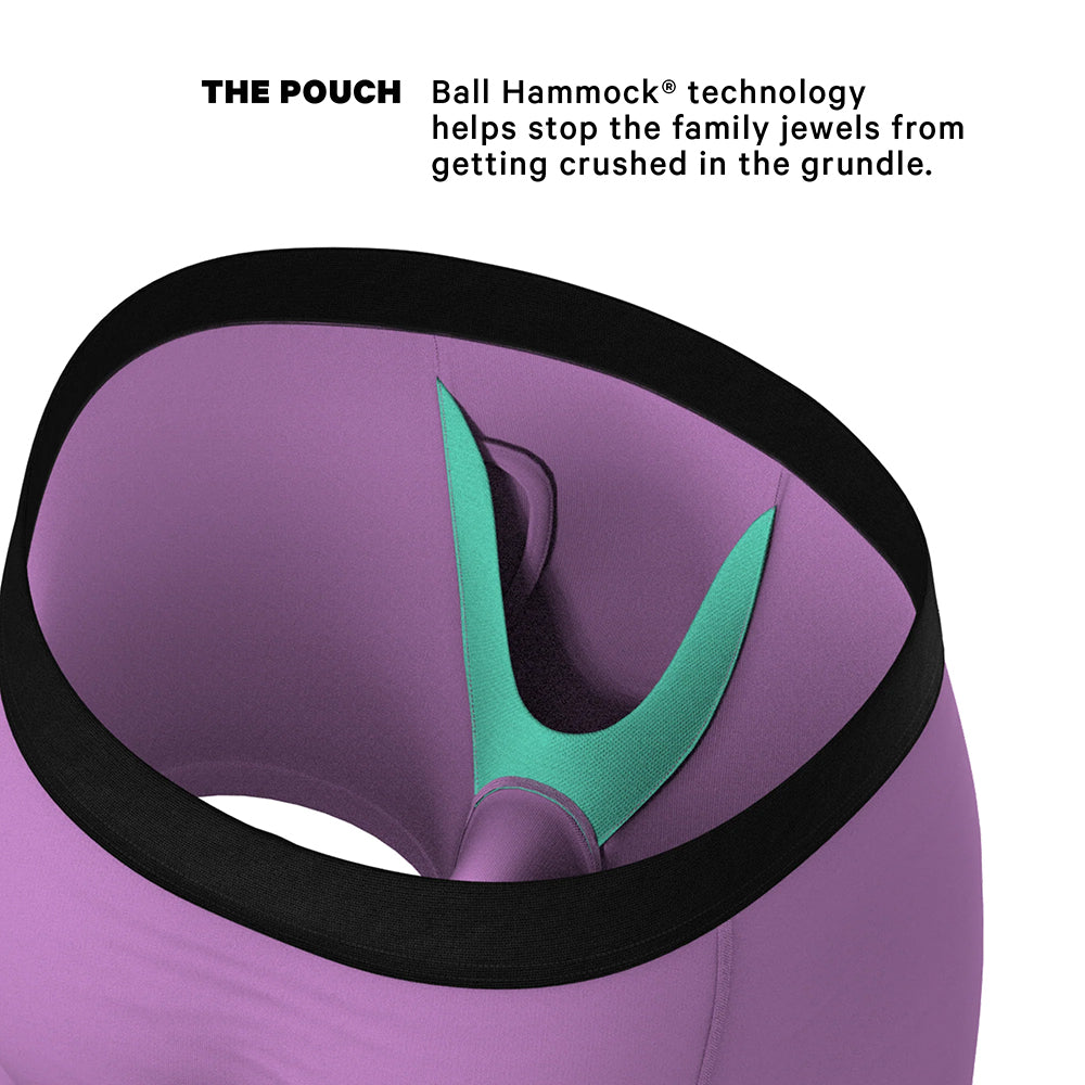Shinesty The Double Entendre Eggplant Ball Hammock Pouch Underwear with Fly L