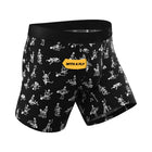 Shinesty The Bare Back Bones Glow-in-the-Dark Skeletons Ball Hammock Pouch Underwear with Fly L