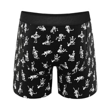 Shinesty The Bare Back Bones Glow-in-the-Dark Skeletons Ball Hammock Pouch Underwear with Fly L