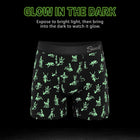Shinesty The Bare Back Bones Glow-in-the-Dark Skeletons Ball Hammock Pouch Underwear with Fly L